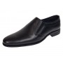 pantofi barbati eleganti negri din piele naturala fara siret GKR818EN